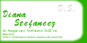 diana stefanecz business card